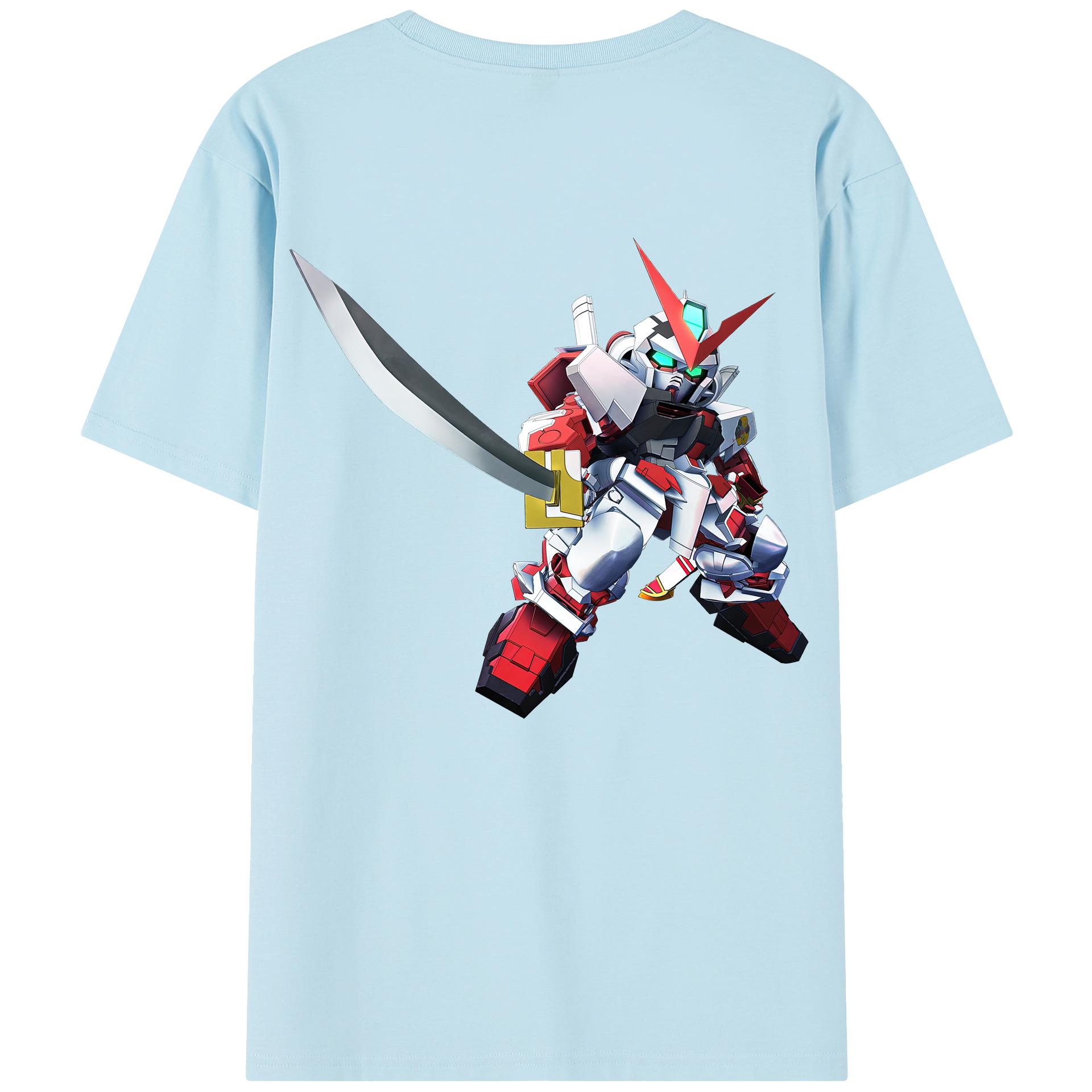 （画像用） 機動戦士ガンダム Mobile Suit Gundam 綿100％半袖Tシャツ（背面プリント）